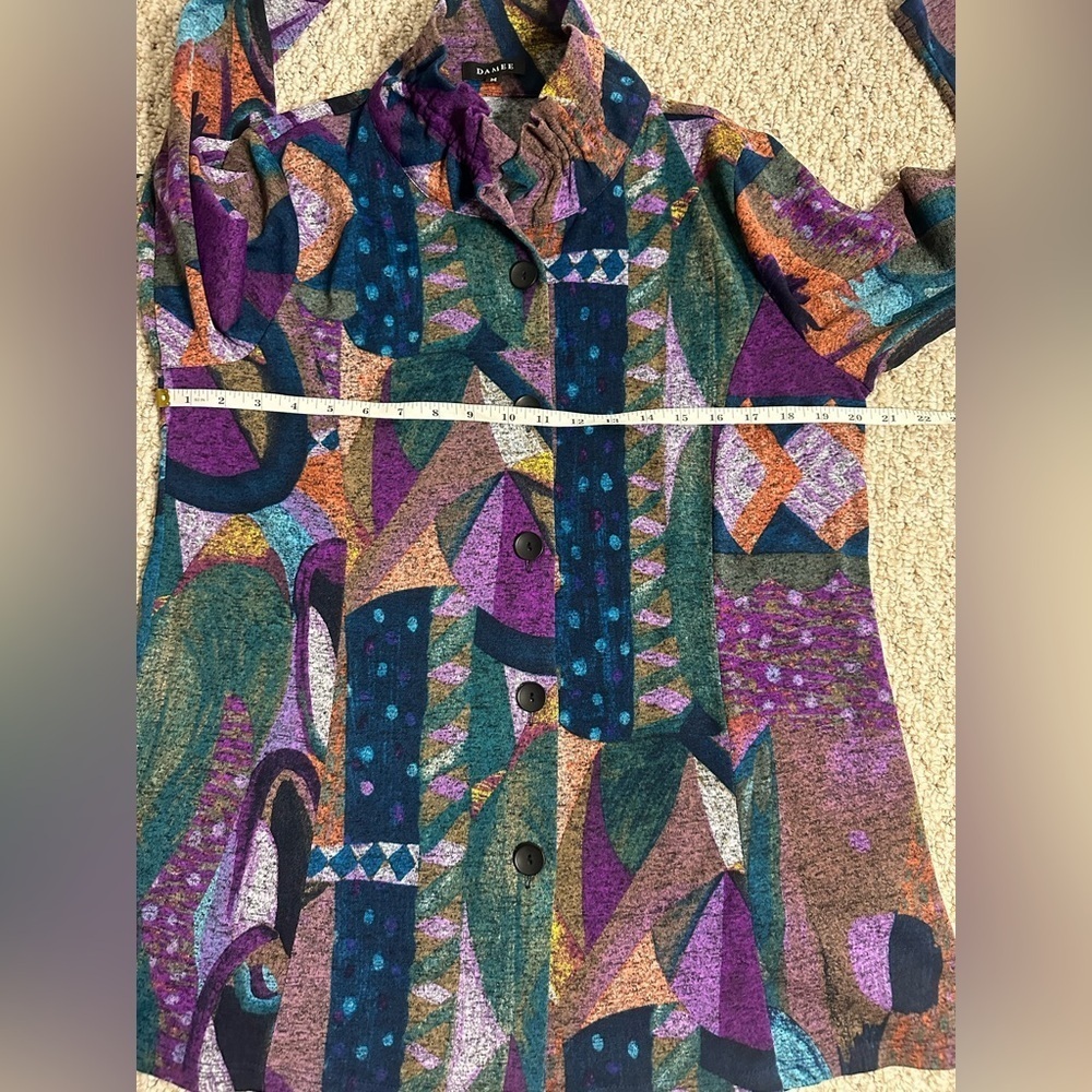 DAMEE tank and jacket Colorful Abstract SET Women's Size M - Picture 12 of 12
